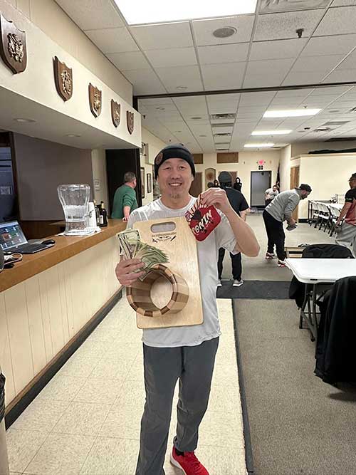 Cornhole winner Jan. 2026. Cornhole winner.