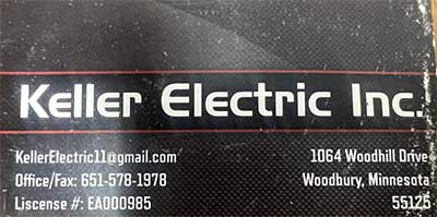 Keller Electric, Woodbury, MN.