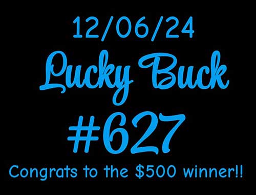 Lucky Buck Dec. 6 winner.