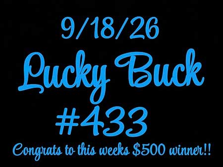 Lucky Buck win number September 18, 2026 is 433. Lucky Buck win number.