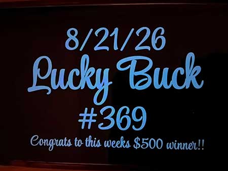 Lucky Buck win number August 21, 2026 is 369. Lucky Buck win number.