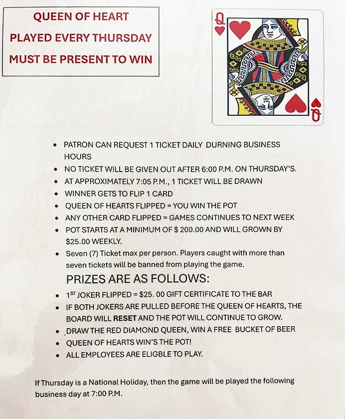 Queen of Heart Game rules.