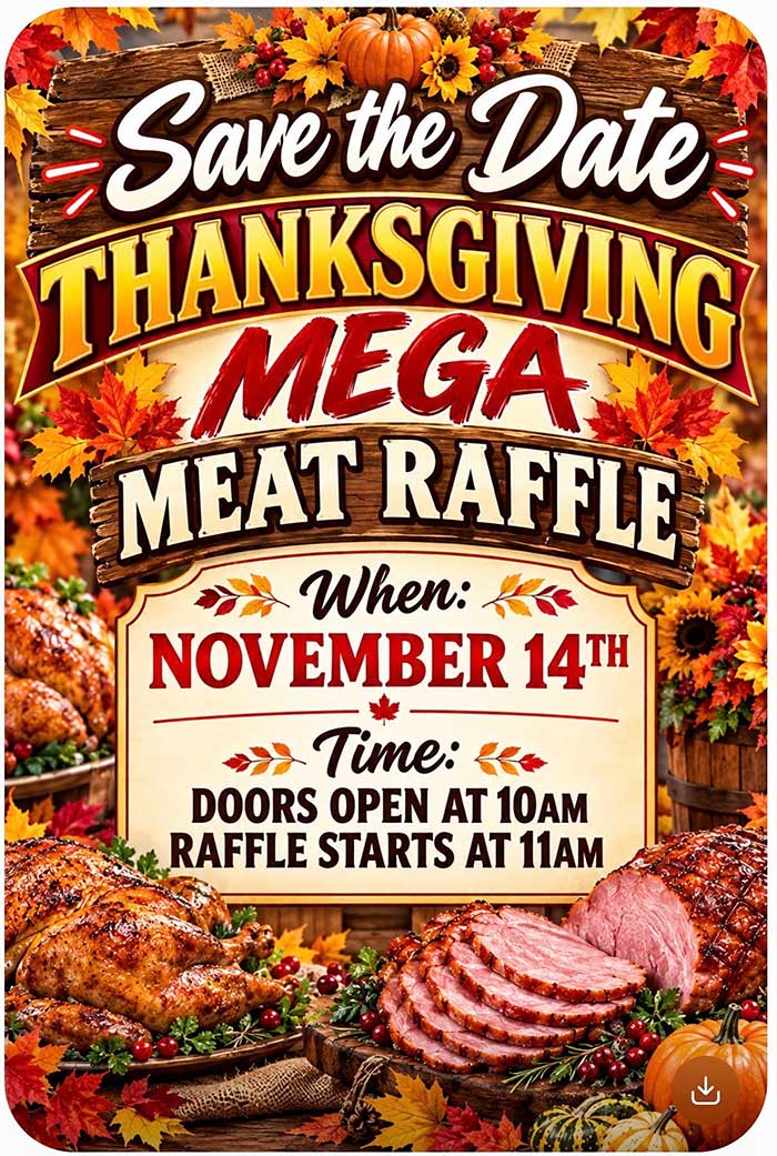 Meat Raffle.