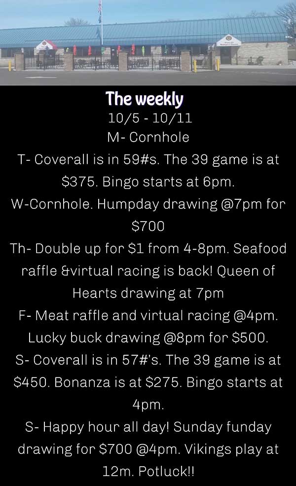Weekly Events fun in North Saint Paul MN.